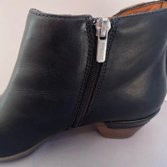 Pikolinos Womens Rotterdam Ankle Boots 902-8947 Black Leather Size 39 Eur/US 8.5 - Picture 3 of 11